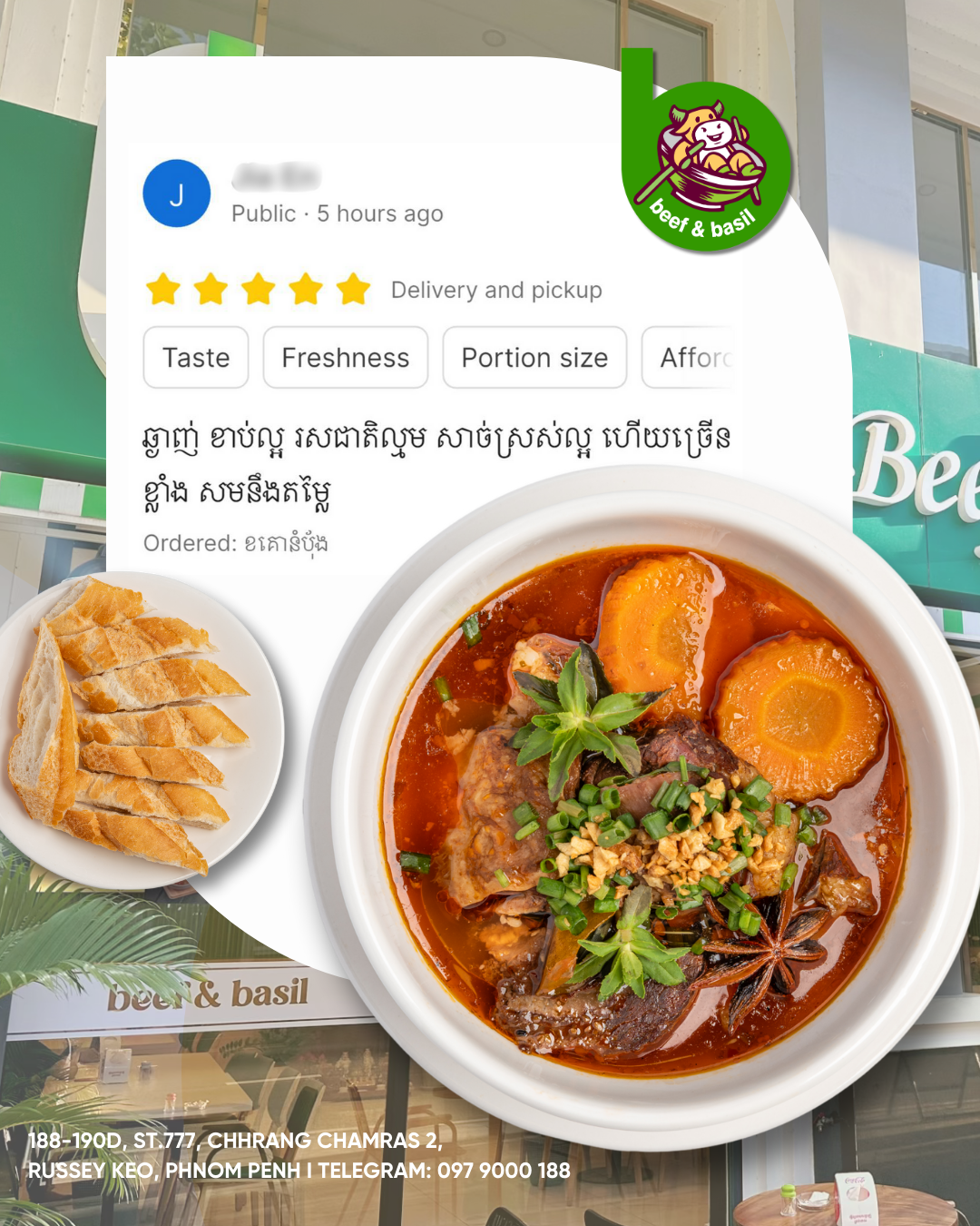 Beef & Basil - Customer Feedback